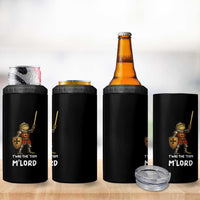 Knight Frog 4 in 1 Can Cooler Tumbler Funny T'was The Tism M'Lord Vintage Autism Medieval