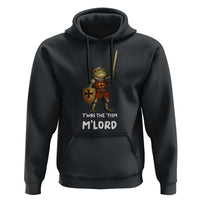 Knight Frog Hoodie Funny T'was The Tism M'Lord Vintage Autism Medieval