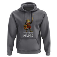 Knight Frog Hoodie Funny T'was The Tism M'Lord Vintage Autism Medieval