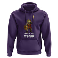 Knight Frog Hoodie Funny T'was The Tism M'Lord Vintage Autism Medieval