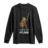 Knight Frog Long Sleeve Shirt Funny T'was The Tism M'Lord Vintage Autism Medieval