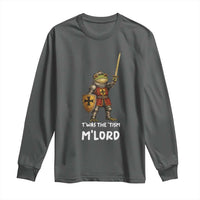 Knight Frog Long Sleeve Shirt Funny T'was The Tism M'Lord Vintage Autism Medieval