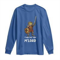 Knight Frog Long Sleeve Shirt Funny T'was The Tism M'Lord Vintage Autism Medieval