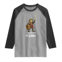 Knight Frog Raglan Shirt Funny T'was The Tism M'Lord Vintage Autism Medieval