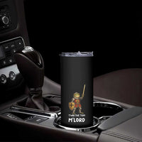Knight Frog Skinny Tumbler Funny T'was The Tism M'Lord Vintage Autism Medieval