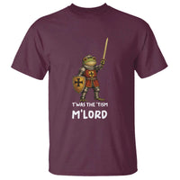 Knight Frog T Shirt Funny T'was The Tism M'Lord Vintage Autism Medieval