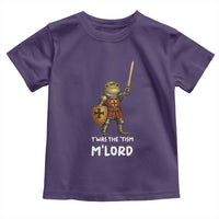 Knight Frog Toddler T Shirt Funny T'was The Tism M'Lord Vintage Autism Medieval