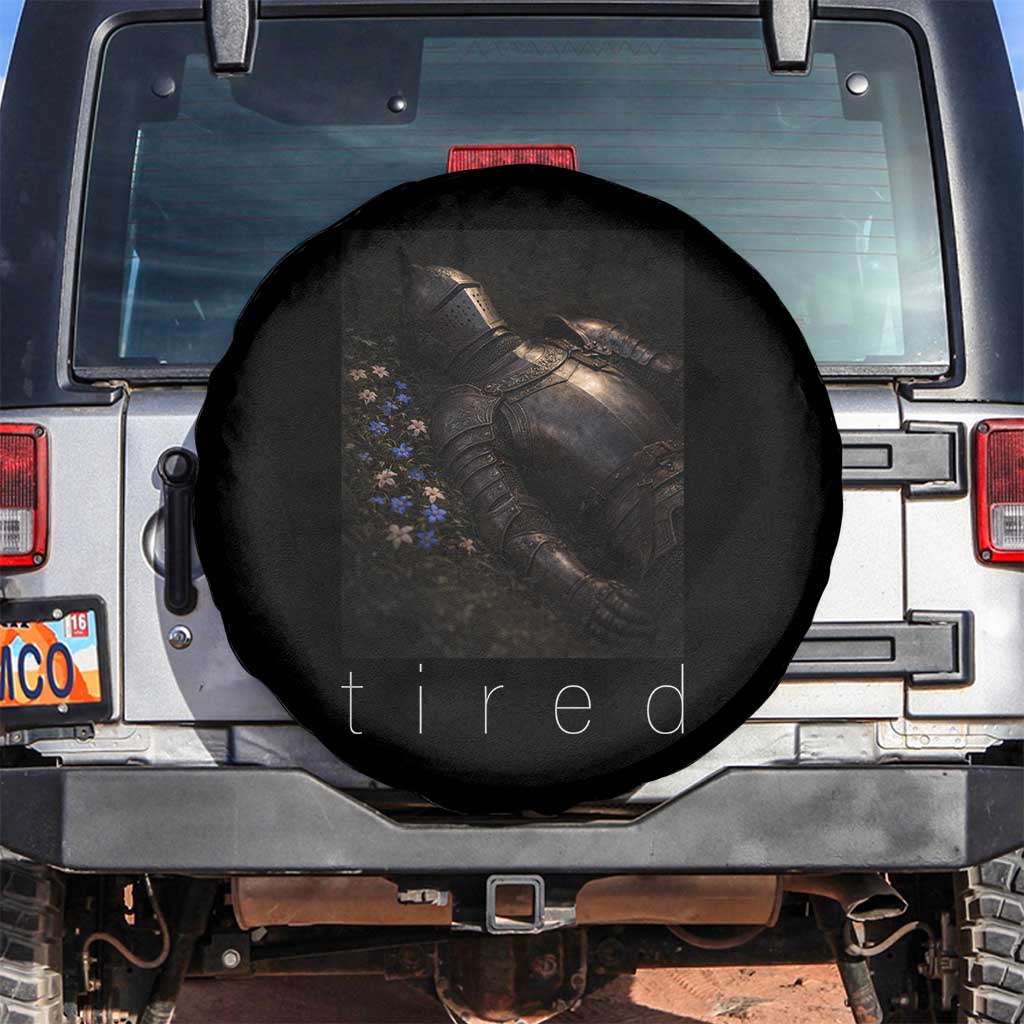 Tired Knight Spare Tire Cover Gothic Medieval Fantasy - Wonder Print Shop