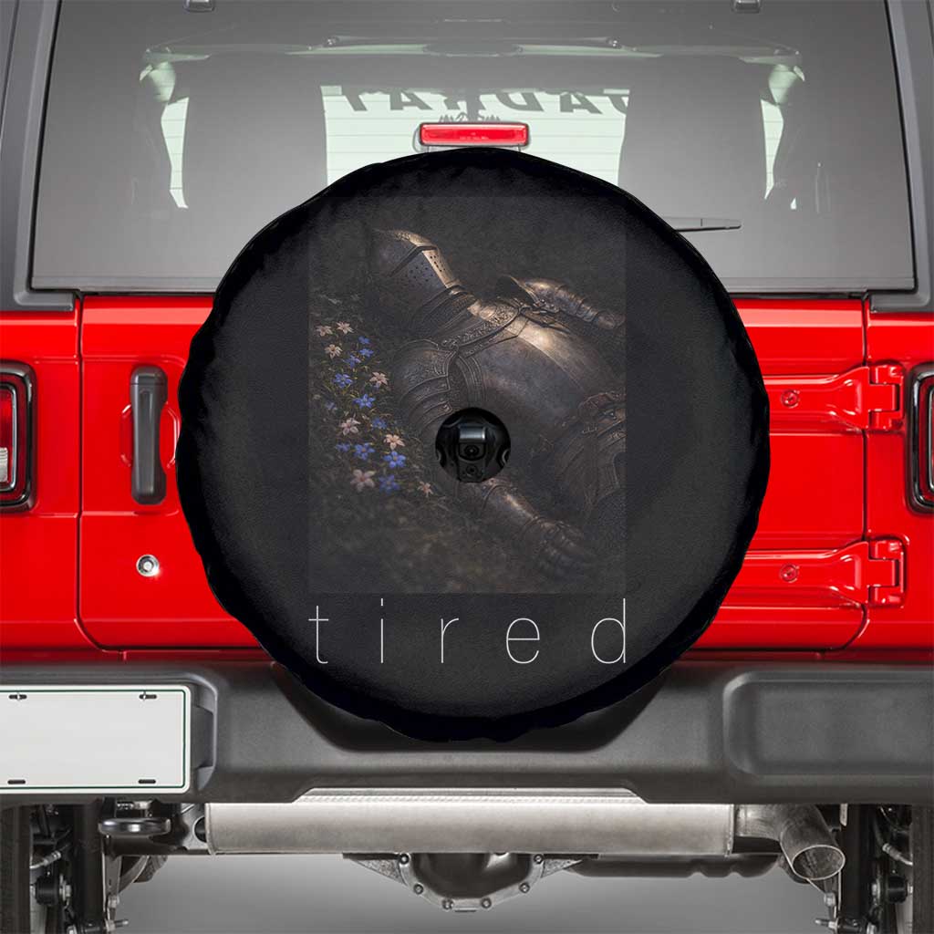 Tired Knight Spare Tire Cover Gothic Medieval Fantasy - Wonder Print Shop