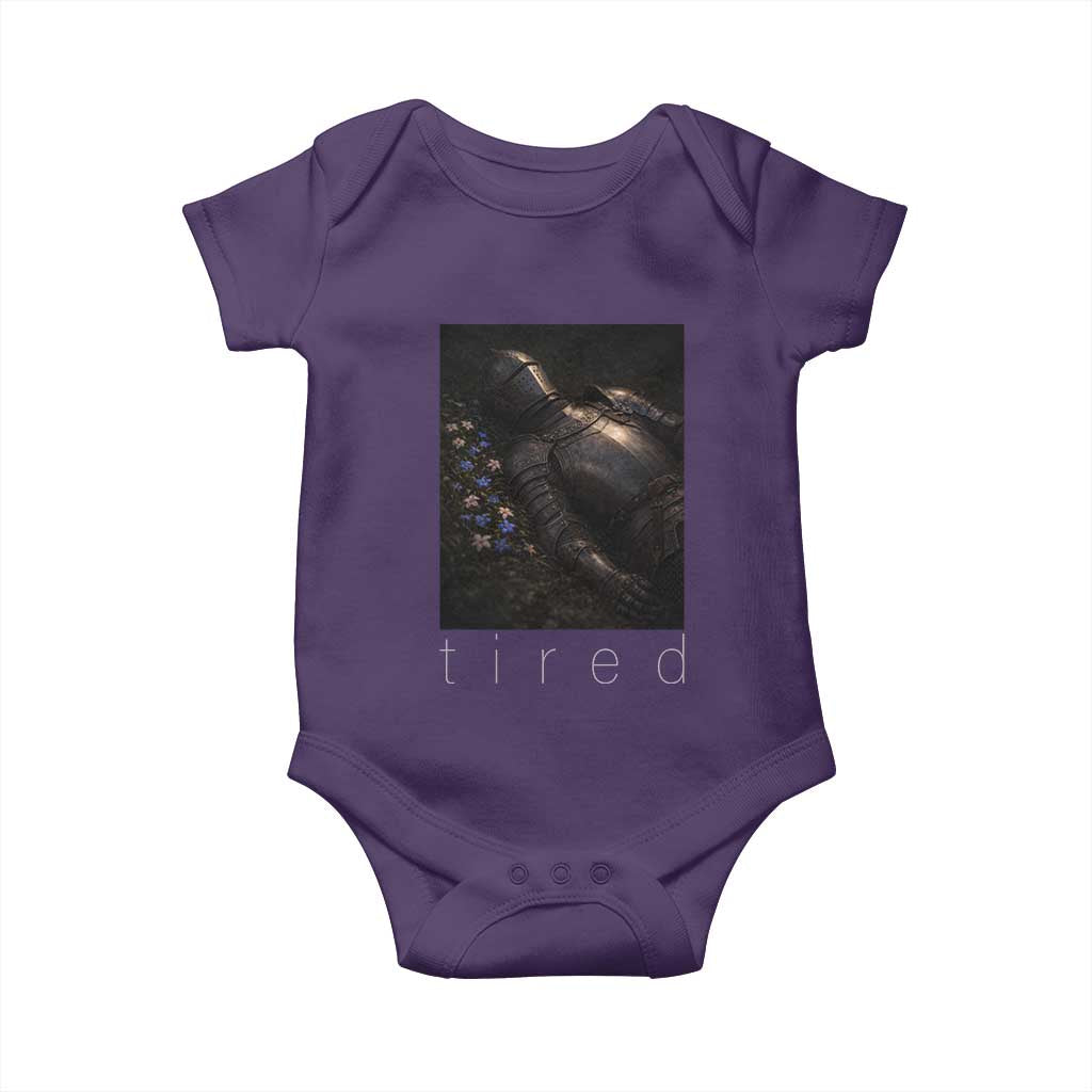 Tired Knight Baby Onesie Gothic Medieval Fantasy - Wonder Print Shop