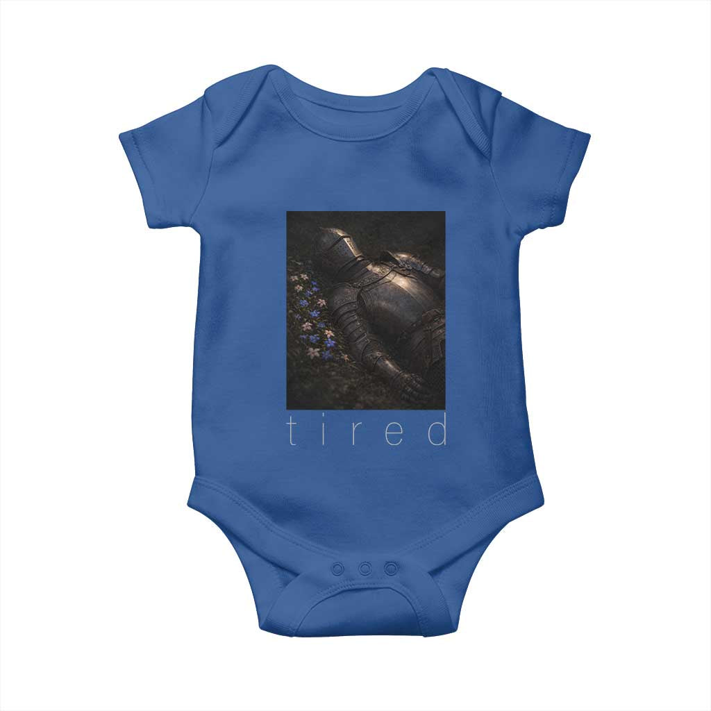 Tired Knight Baby Onesie Gothic Medieval Fantasy - Wonder Print Shop