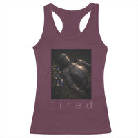 Tired Knight Racerback Tank Top Gothic Medieval Fantasy - Wonder Print Shop