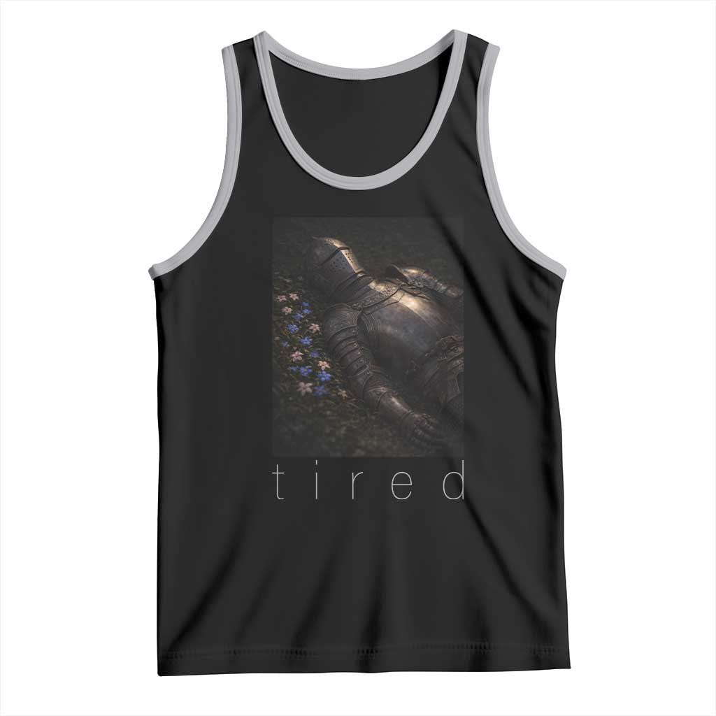 Tired Knight Tank Top Gothic Medieval Fantasy - Wonder Print Shop