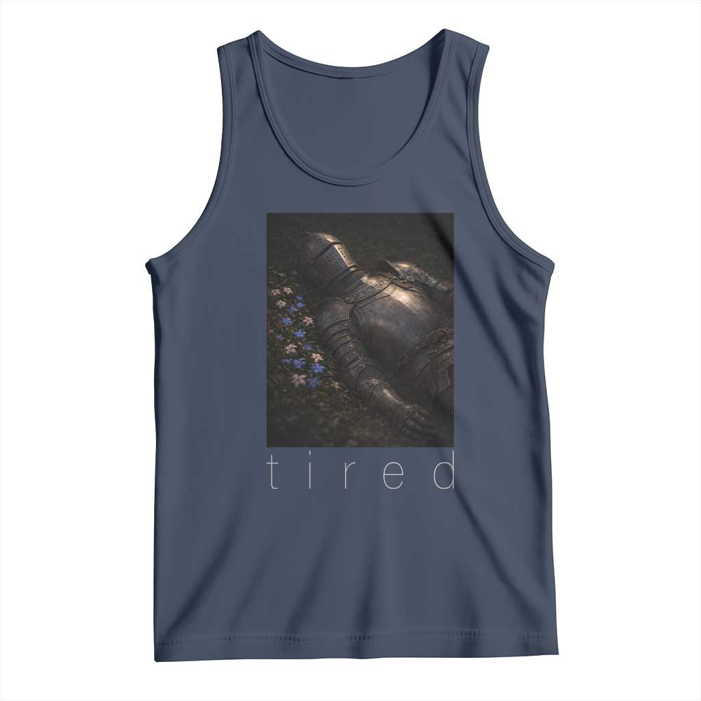 Tired Knight Tank Top Gothic Medieval Fantasy - Wonder Print Shop