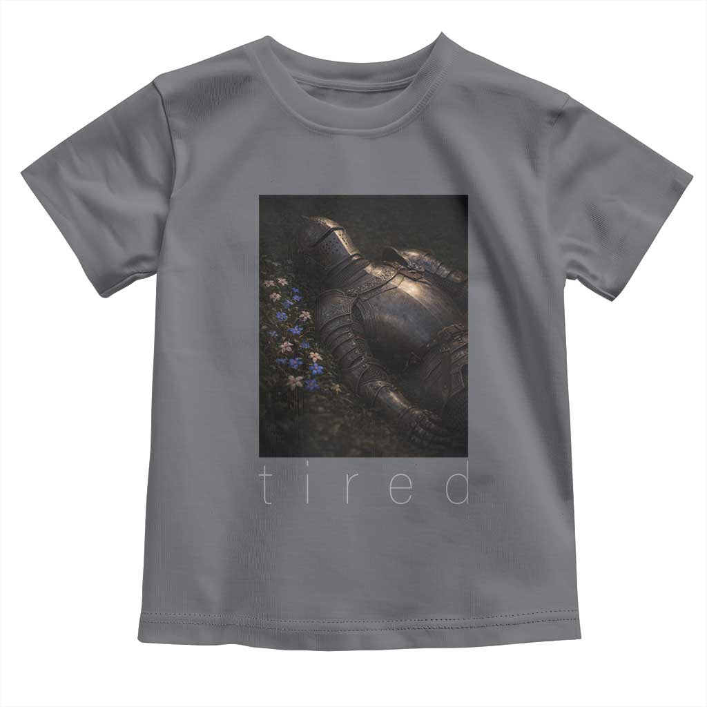 Tired Knight Toddler T Shirt Gothic Medieval Fantasy - Wonder Print Shop
