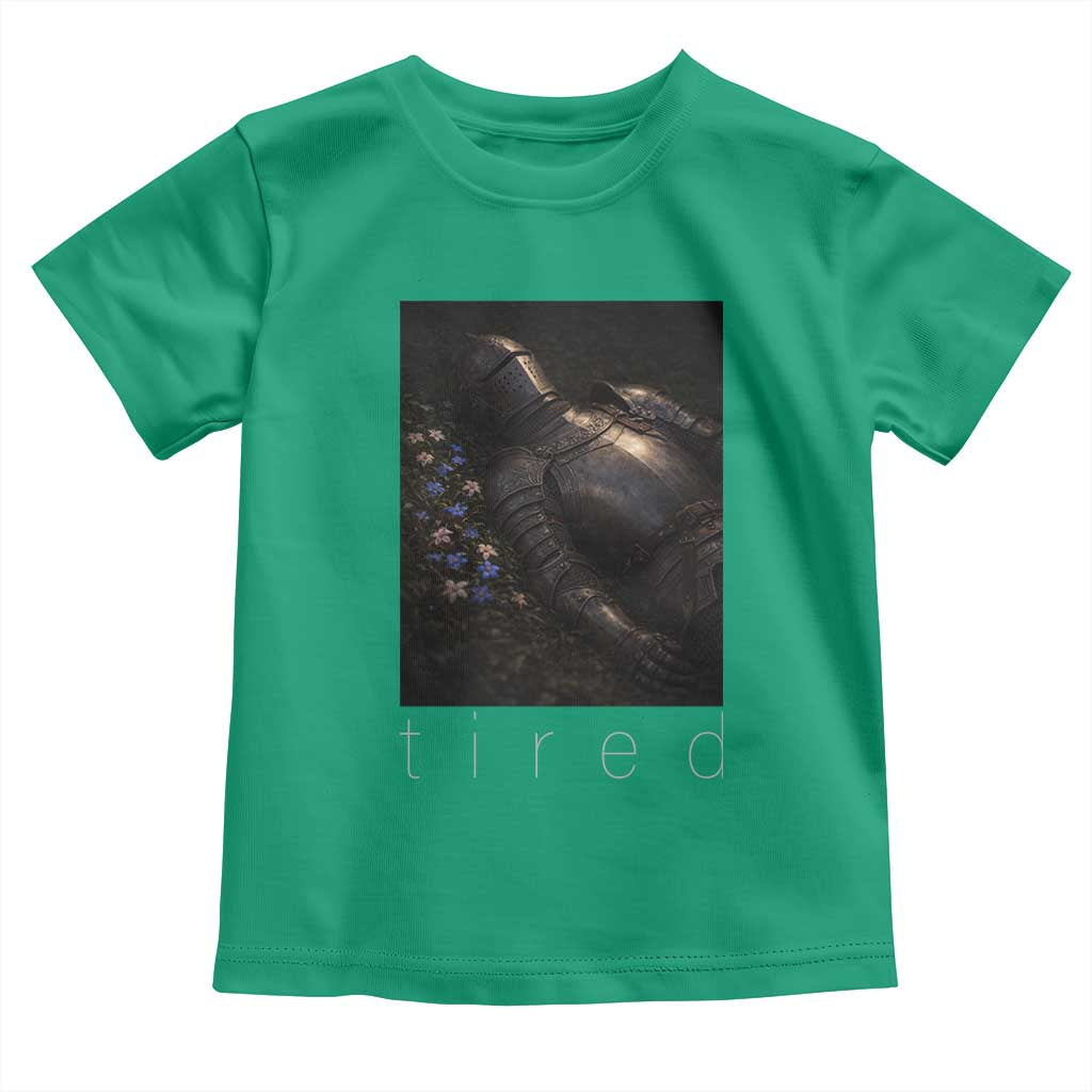 Tired Knight Toddler T Shirt Gothic Medieval Fantasy - Wonder Print Shop