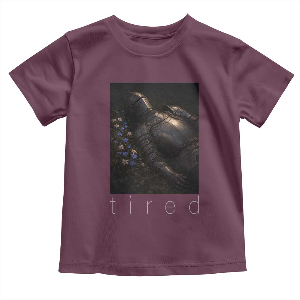 Tired Knight Toddler T Shirt Gothic Medieval Fantasy - Wonder Print Shop