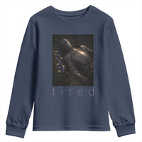 Tired Knight Youth Sweatshirt Gothic Medieval Fantasy - Wonder Print Shop