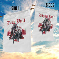 Deus Vult Knight Templar Garden Flag Crusader Cross - Wonder Print Shop