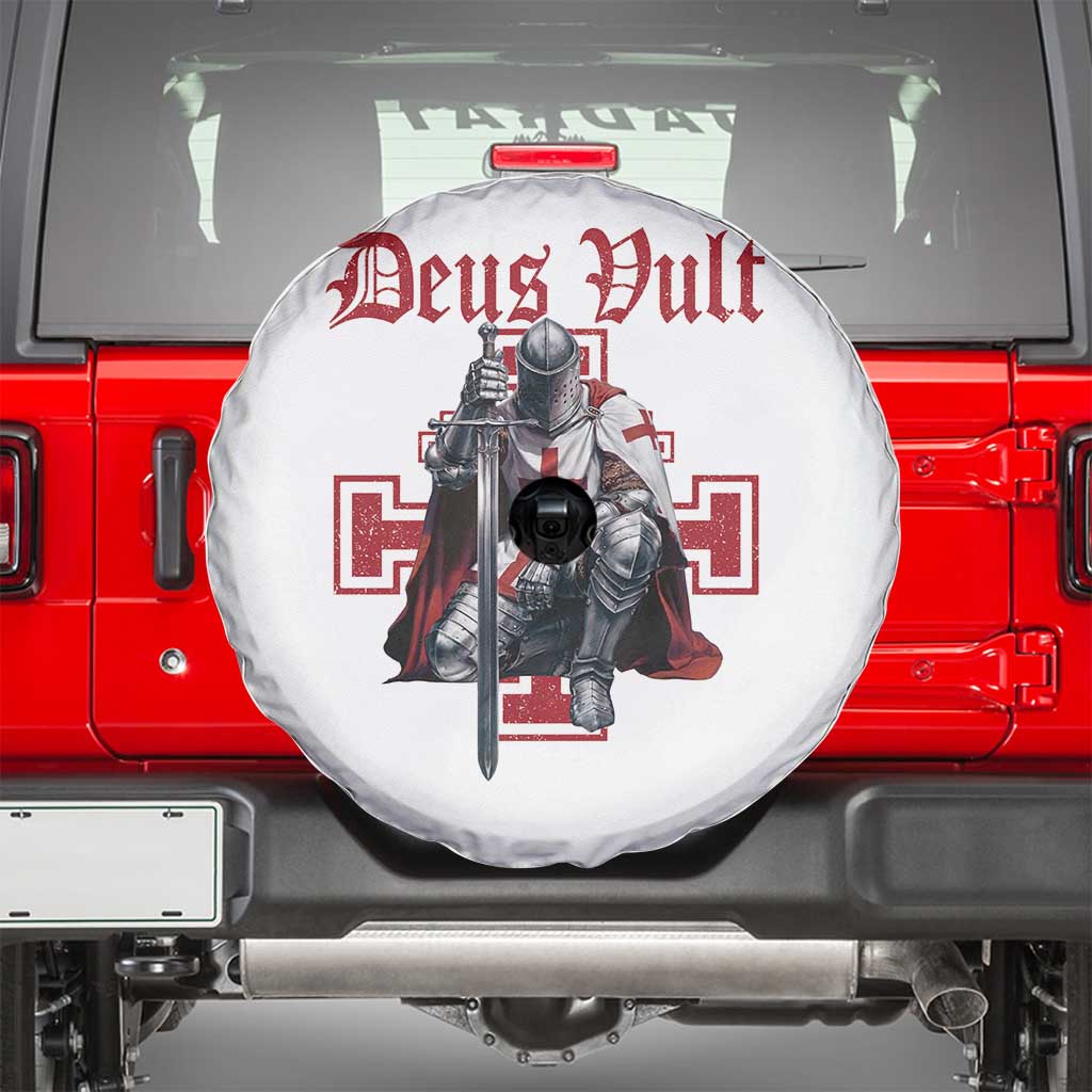 Deus Vult Knight Templar Spare Tire Cover Crusader Cross - Wonder Print Shop