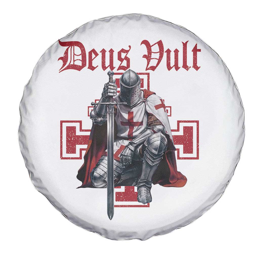 Deus Vult Knight Templar Spare Tire Cover Crusader Cross - Wonder Print Shop