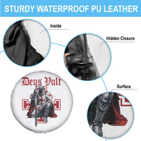 Deus Vult Knight Templar Spare Tire Cover Crusader Cross - Wonder Print Shop