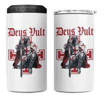 Deus Vult Knight Templar 4 in 1 Can Cooler Tumbler Crusader Cross - Wonder Print Shop