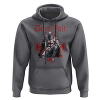 Deus Vult Knight Templar Hoodie Crusader Cross - Wonder Print Shop
