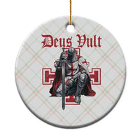 Deus Vult Knight Templar Ceramic Ornament Crusader Cross - Wonder Print Shop