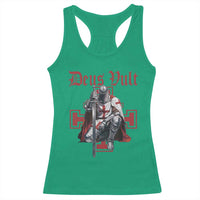 Deus Vult Knight Templar Racerback Tank Top Crusader Cross - Wonder Print Shop