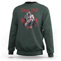 Deus Vult Knight Templar Sweatshirt Crusader Cross - Wonder Print Shop