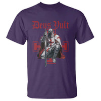 Deus Vult Knight Templar T Shirt Crusader Cross - Wonder Print Shop