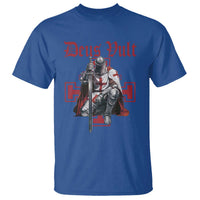 Deus Vult Knight Templar T Shirt Crusader Cross - Wonder Print Shop