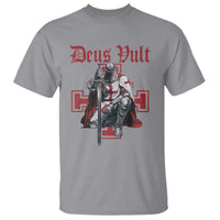 Deus Vult Knight Templar T Shirt Crusader Cross - Wonder Print Shop