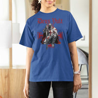 Deus Vult Knight Templar T Shirt For Women Crusader Cross - Wonder Print Shop