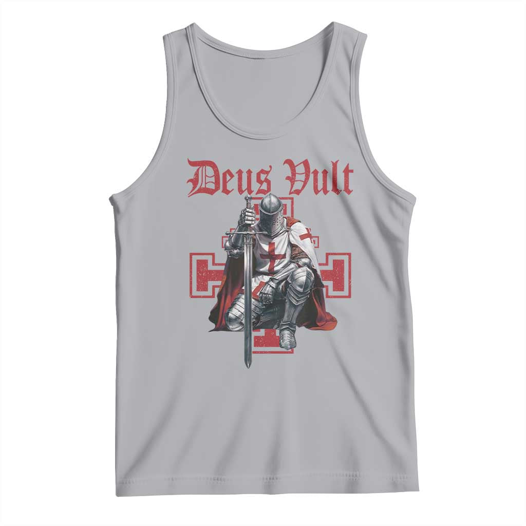Deus Vult Knight Templar Tank Top Crusader Cross - Wonder Print Shop