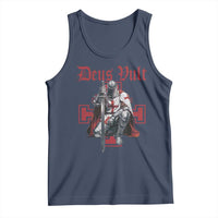Deus Vult Knight Templar Tank Top Crusader Cross - Wonder Print Shop