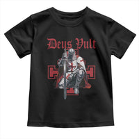Deus Vult Knight Templar Toddler T Shirt Crusader Cross - Wonder Print Shop