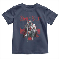 Deus Vult Knight Templar Toddler T Shirt Crusader Cross - Wonder Print Shop