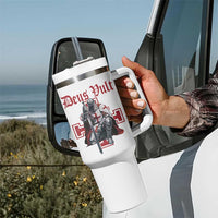 Deus Vult Knight Templar Tumbler With Handle Crusader Cross - Wonder Print Shop