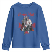 Deus Vult Knight Templar Youth Sweatshirt Crusader Cross - Wonder Print Shop