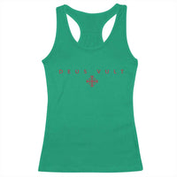 Catholic Knight Templar Crusader Cross Racerback Tank Top Subtle Minimal Christian Faith Deus Vult - Wonder Print Shop
