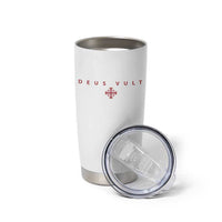 Catholic Knight Templar Crusader Cross Tumbler Cup Subtle Minimal Christian Faith Deus Vult - Wonder Print Shop