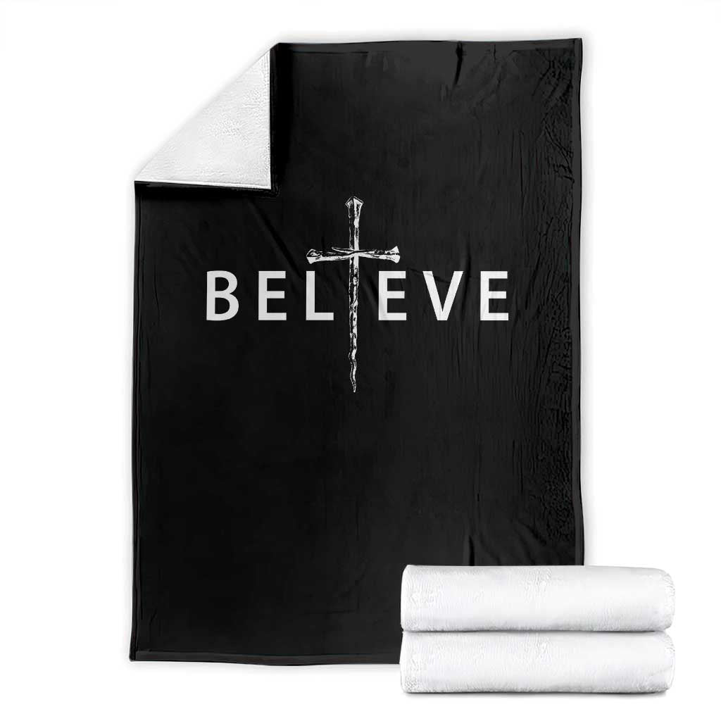 Cross Christian Religious Believe Blessed Faith Graphic Throw Blanket