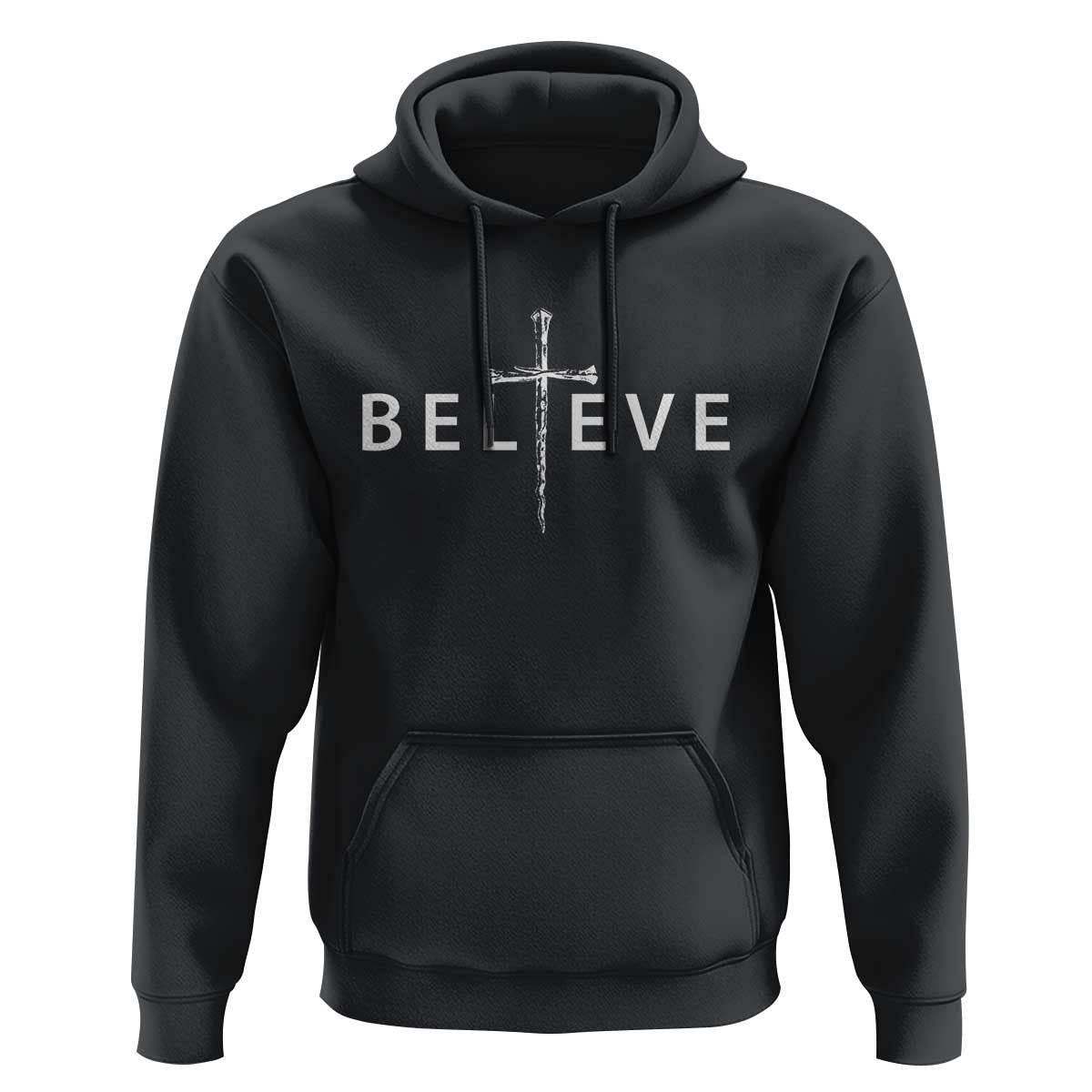 Cross Christian Religious Believe Blessed Faith Graphic Hoodie