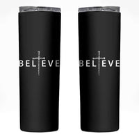 Cross Christian Religious Believe Blessed Faith Graphic Skinny Tumbler
