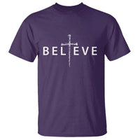 Cross Christian Religious Believe Blessed Faith Graphic T Shirt