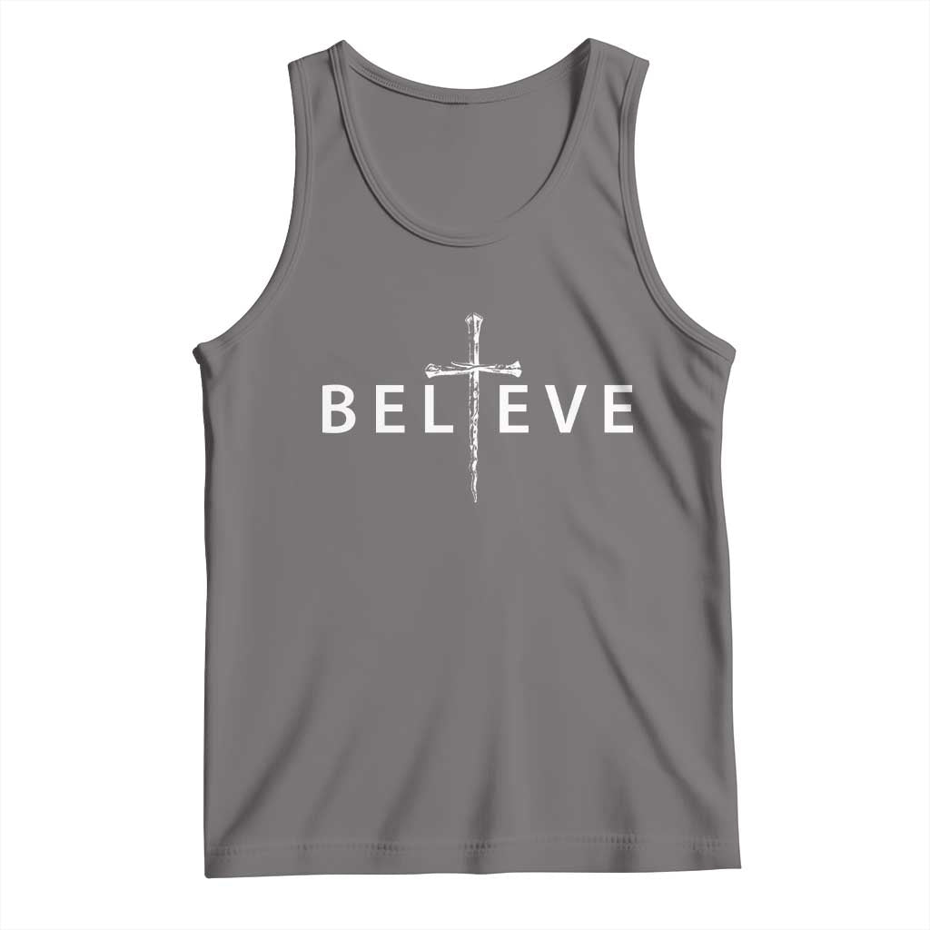 Cross Christian Religious Believe Blessed Faith Graphic Tank Top