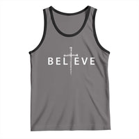 Cross Christian Religious Believe Blessed Faith Graphic Tank Top