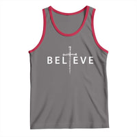Cross Christian Religious Believe Blessed Faith Graphic Tank Top